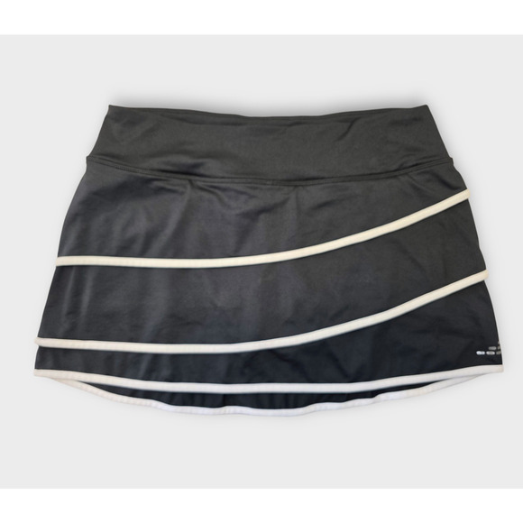 bcg Pants - BCG Black & White Striped Tennis Skort / Pockets Woman's Medium